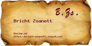 Bricht Zsanett névjegykártya